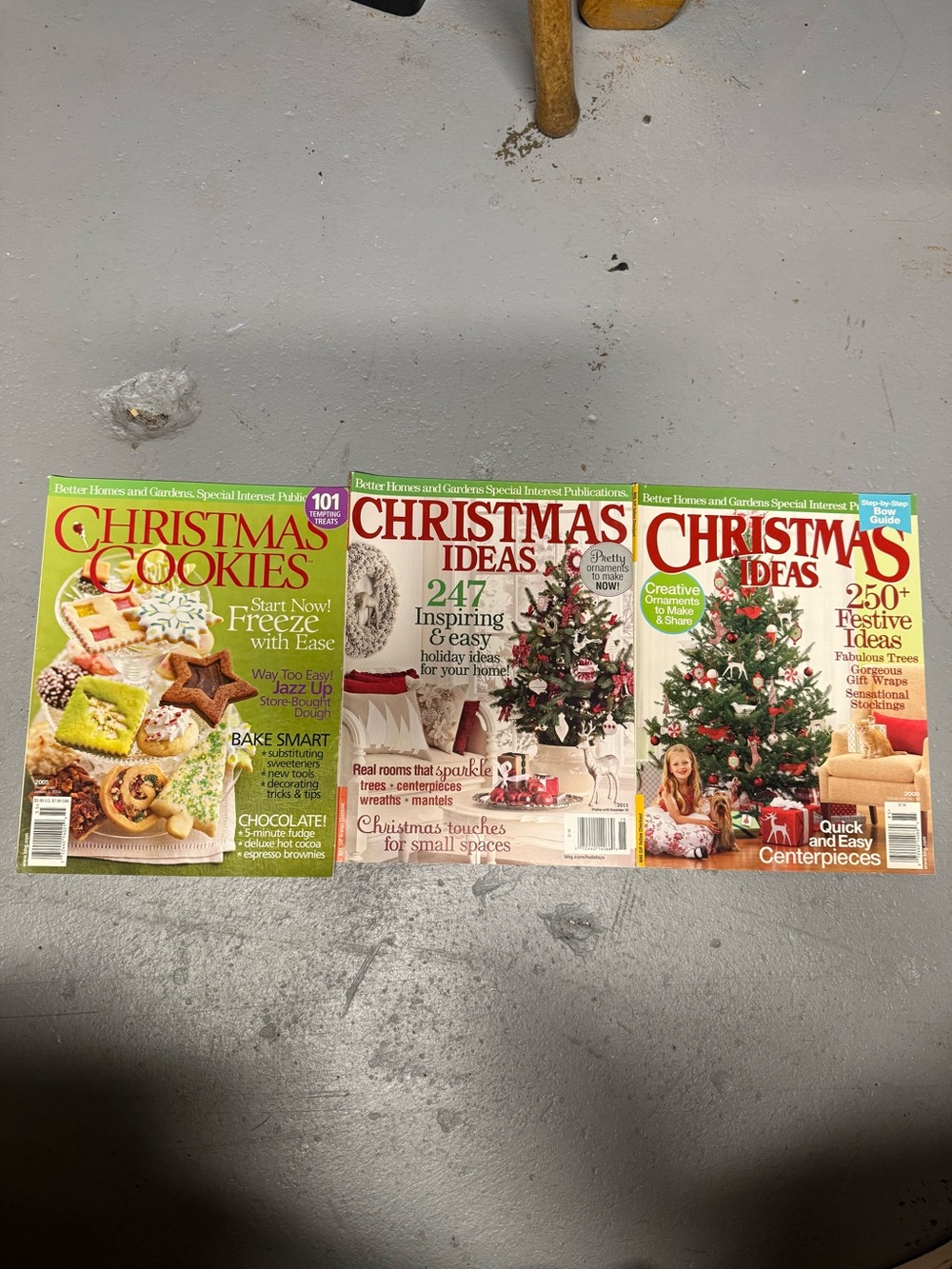 BH&G Christmas Cookies 2005 + Christmas Ideas 2011 2008 Lot Baking Decor